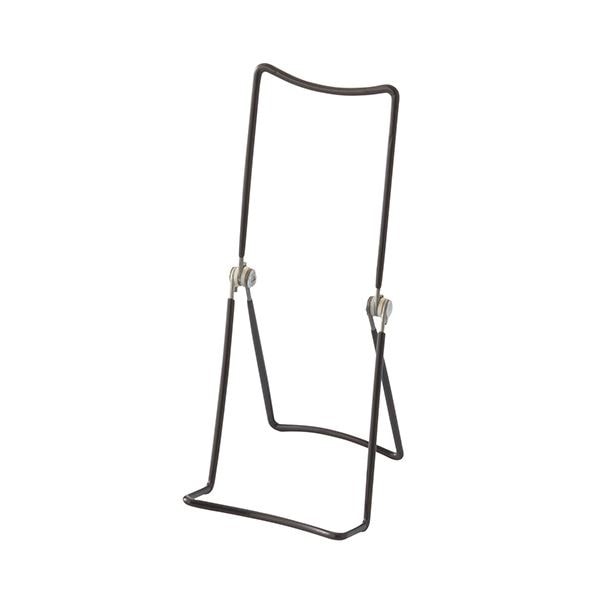 （まとめ）店研創意 ストア/エキスプレスワイヤーギフトスタンド 大 黒 1組（3個） [x10]