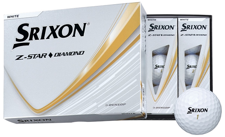 ダンロップ　スリクソン SRIXON-ZS-DIA3-WH12P スリクソン Z-STAR ダイヤモンド 2025年モデル ゴルフボール 1ダース 12個入り（ホワイト） SRIXONZSDIA3W