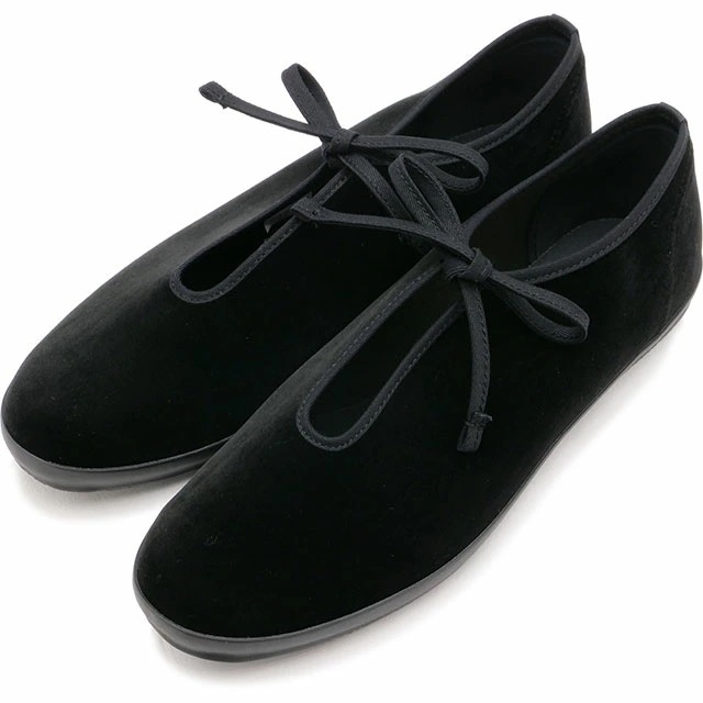 ファインバルカナイズド FINE VULCANIZED レディース スニーカー ライトプリムW [54323486] LITE PRIM W 日本製 ベルベット バレエシューズ ブラック