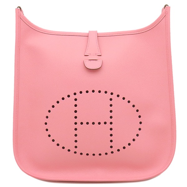 エルメス HERMES ショルダーバッグ エヴリン3 PM ヴォーエプソン ローズコンフェッティ シルバー金具 T刻印 【箱】【中古】