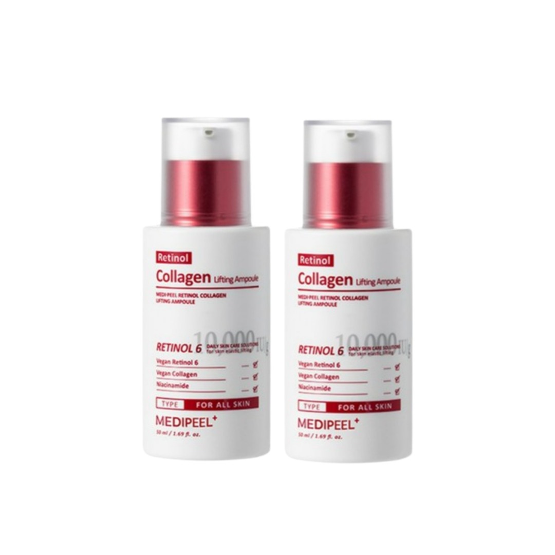 メディフィレチノール コラーゲン リフティング アンプル50ml2個レチノール エッセンス美容液/コラーゲン/リフティング効果/高濃度アンプル/肌の弾力/長時間保湿/韓国コスメ/エイジング