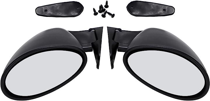 カリフォルニアン ミラー F1 タイプ 汎用 左右セット ドアサイドミラー 社外品 外装パーツ カフェレーサー 旧車(ノーマルタイプ)