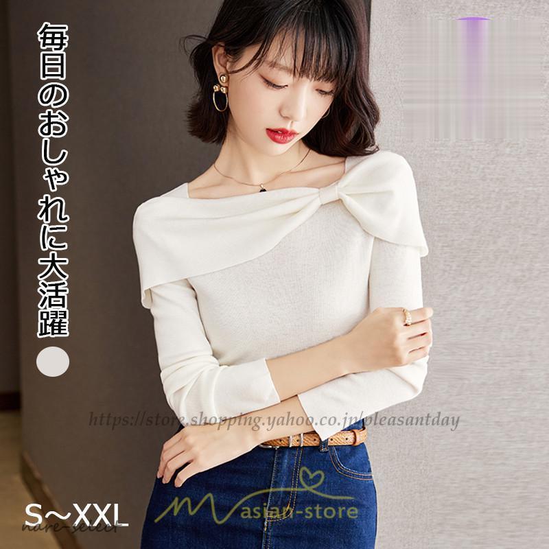 今年の流行 ブラウス シャツ レディース 40代 ニット きれいめ 通勤 OL ビジネス ゆったり 蝶結び フェミニン エレガント フォーマル 高級感