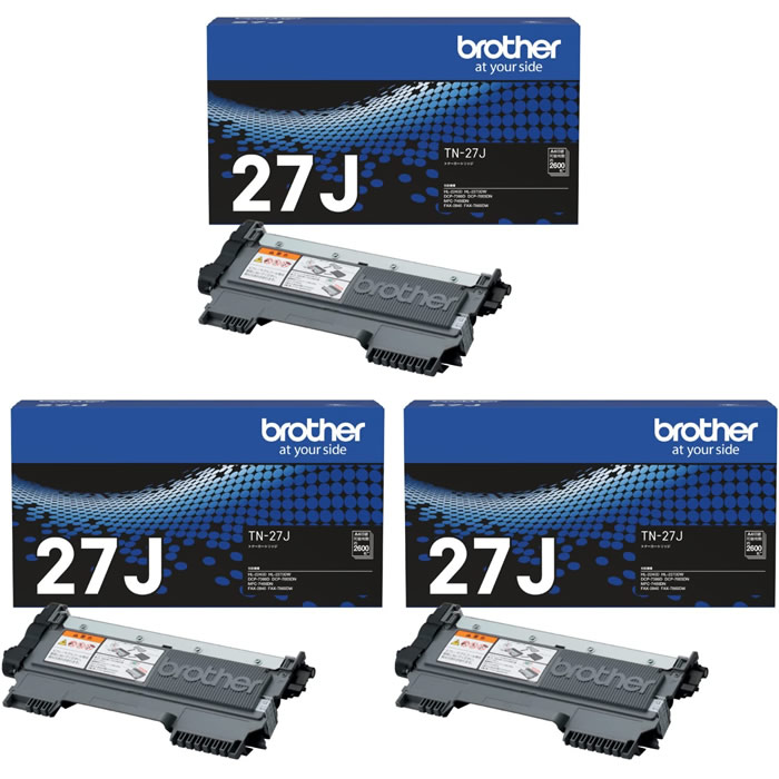 純正 トナーカートリッジ TN-27J ブラック 3個セット TN-27J-3SET