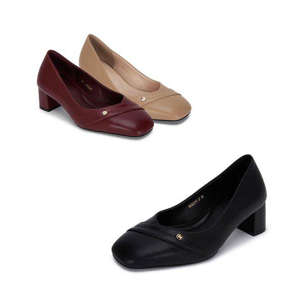 ヨファ牛革パンプス3色