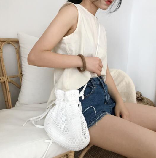 バッグ ショルダーバッグ 巾着バッグ エコバッグ レディース 韓国 ファッション 雑貨 かわいい おしゃれ 北欧 送料無料 [K] (T)