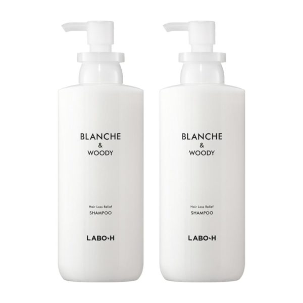 ラボエイチ 脱毛症状緩和シャンプー ブランシュアンドウーディ2個