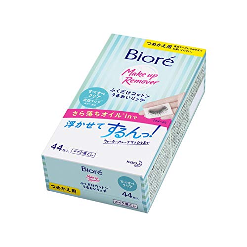 ビオレ ふくだけコットン うるおいリッチすべすべ 詰め替え用 44枚【3個セット】