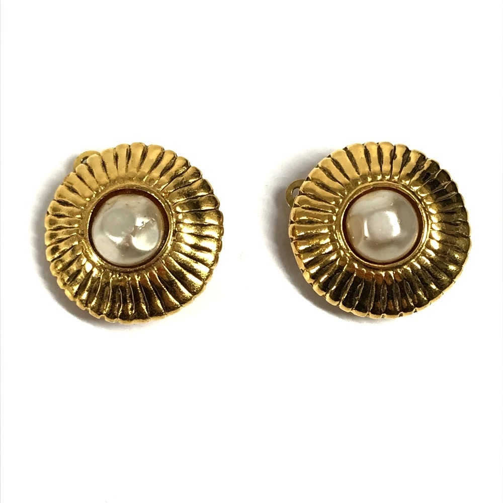 イヤリング フェイクパール ヴィンテージ アクセサリー ジュエリー メタル ゴールド