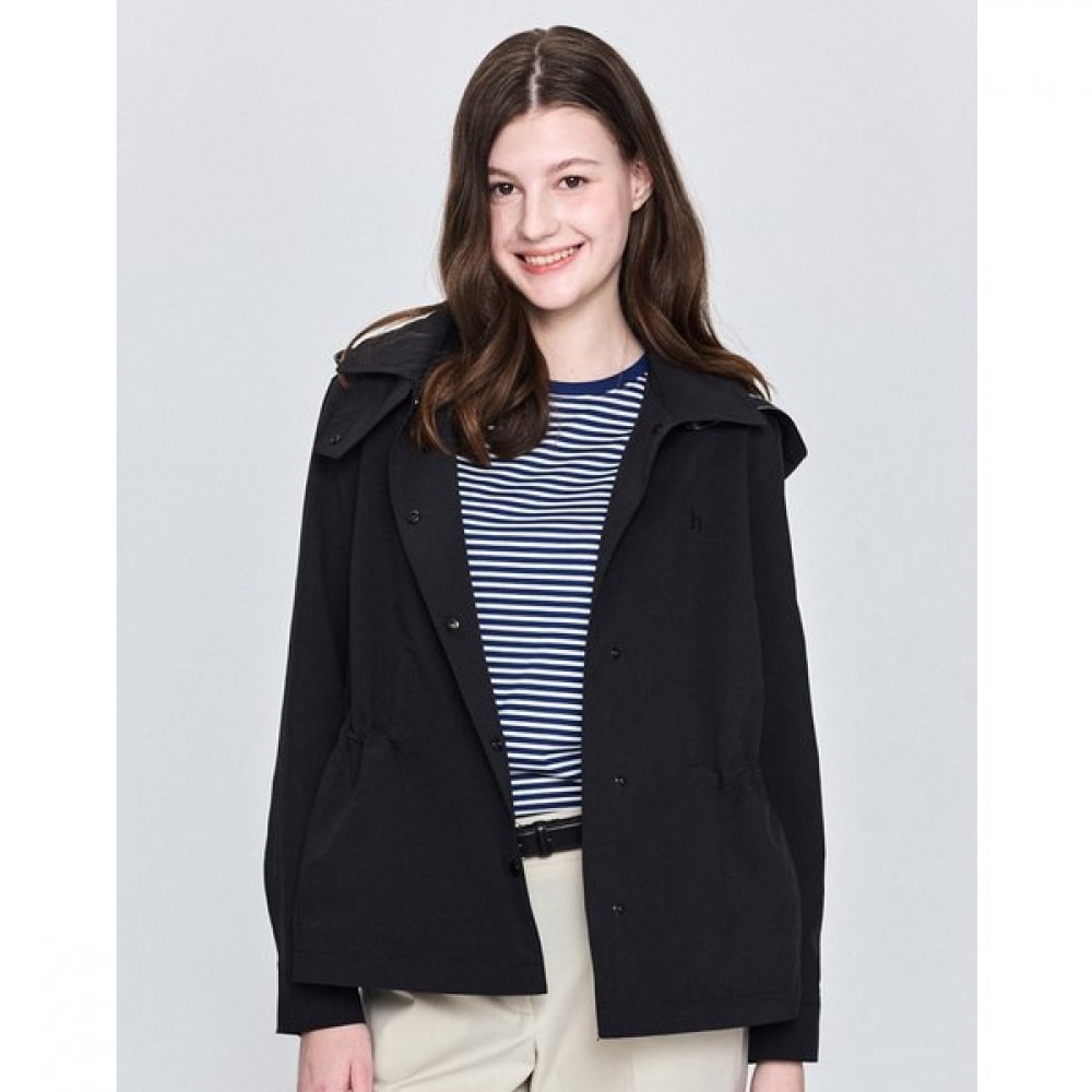 [25SS] シャツカラーハーフサファリジャンパーブラック HSJU5B301BK 29,838円