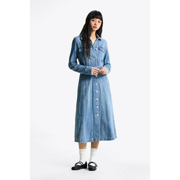 女性マキシワンピースジャケットT32F0WOP11TWT2 TOMMY JEANS