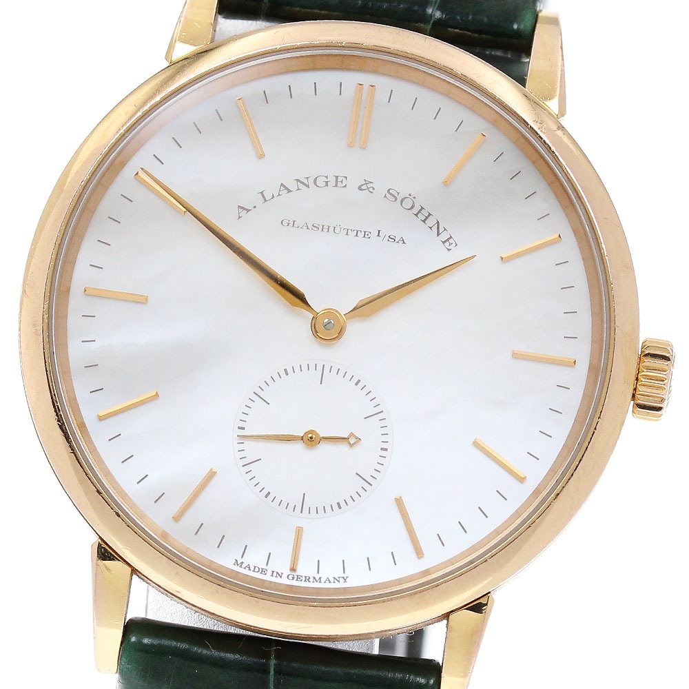 ランゲ＆ゾーネ A.LANGE＆SOHNE 219.043 サクソニア K18PG 手巻き メンズ _839519【中古】 738,745円