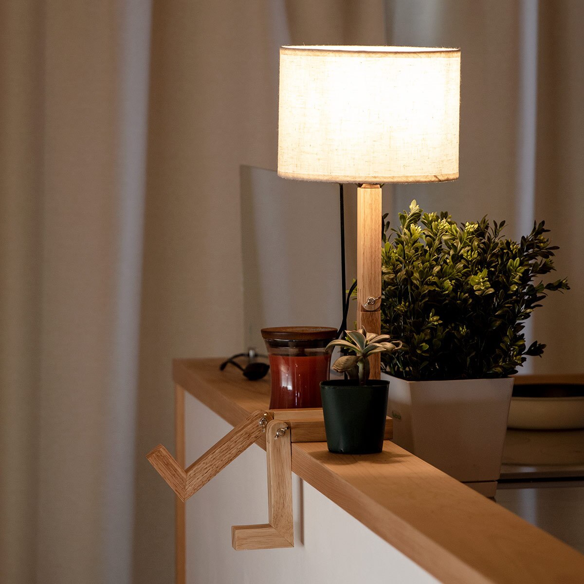 照明 ウッドマンランプ 木製 北欧 テーブルランプ スタンドライト 間接照明 読書灯 寝室 4,900円