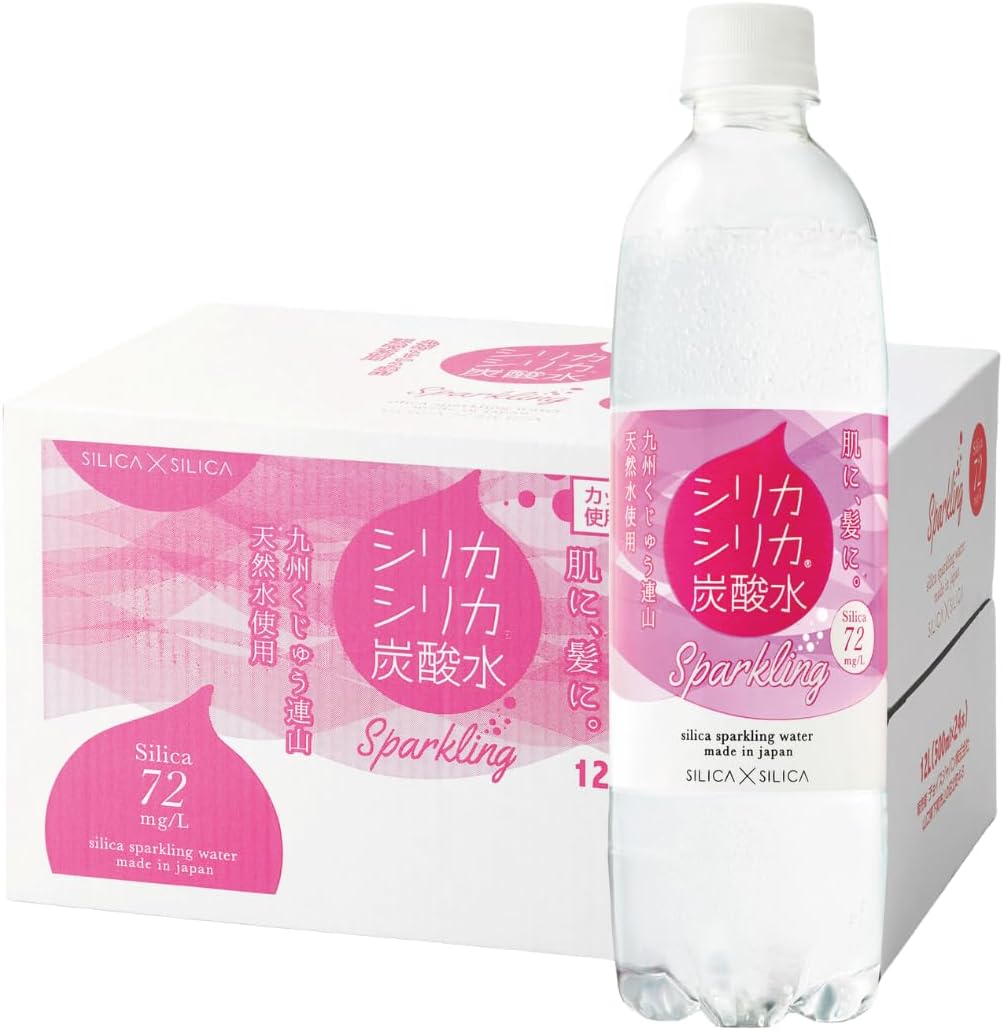 シリカシリカスパークリング (炭酸水) 500ml×24本 天然水 九州産 大分県玖珠 九重連山 シリカ72mgL以上含有