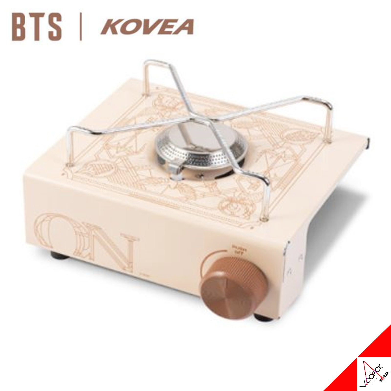 BTS X KOVEA BTS-ON/限定版/キューブ/ミニガスコンロ セット/ピクニック/キャンピング/キャンピングバーナー+ケース