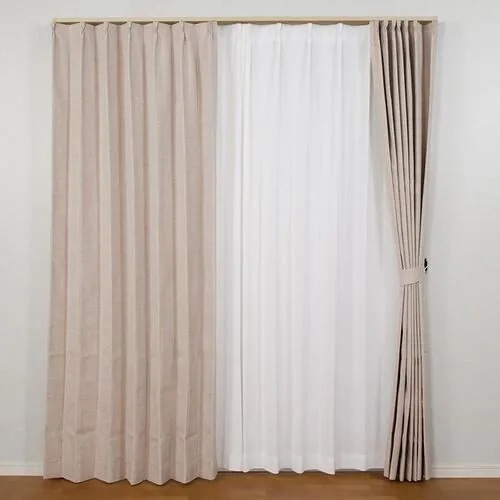 ユニベール 1級遮光・遮熱・断熱・遮音カーテン エフェクト 幅150×丈178cm 1枚入 アイボリー