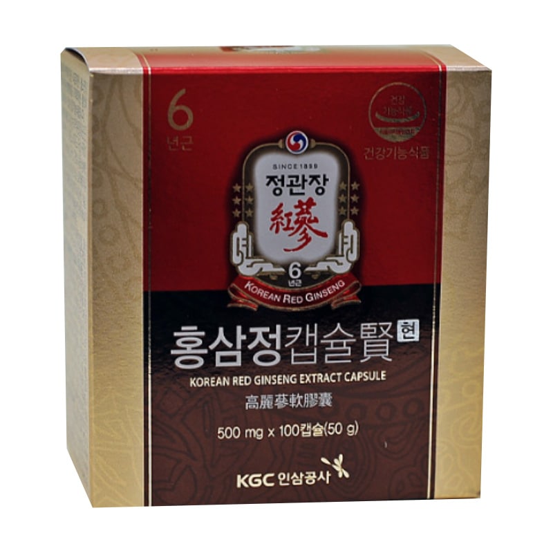 紅参錠カプセル県 500mg, 100ea,, 2個