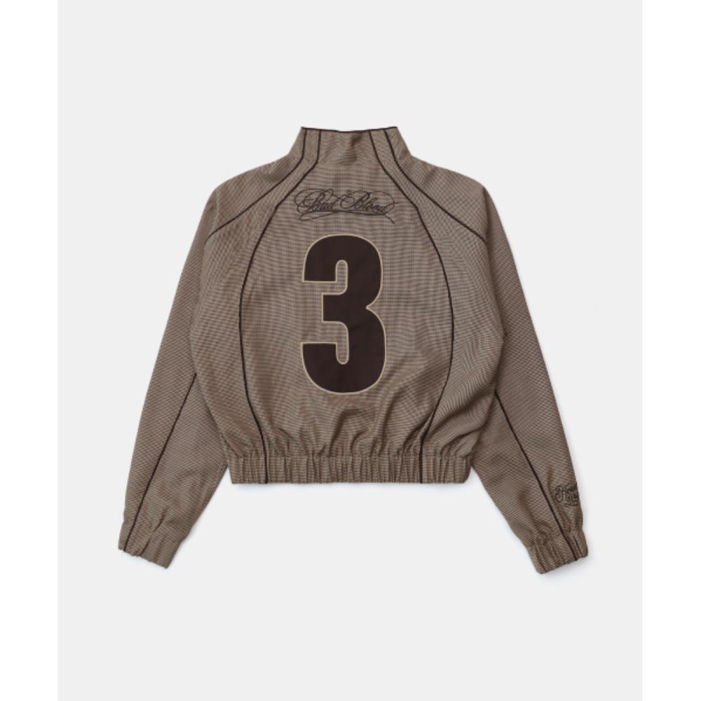 BADBLOOD Royal Classic Houndstooth Track Zip-Up Brown w