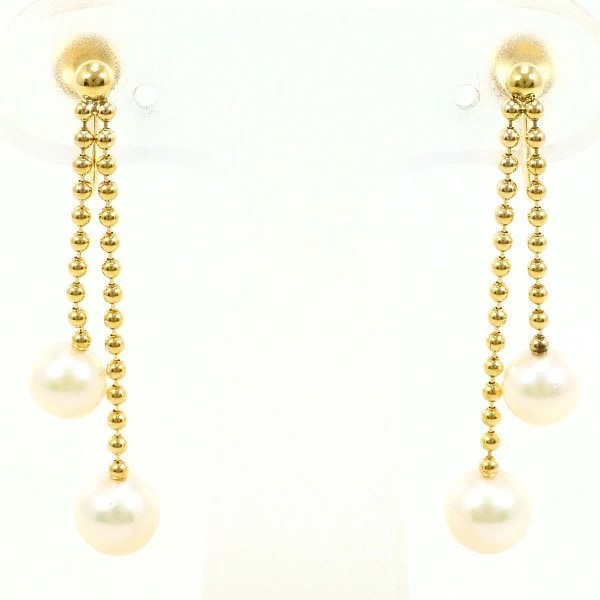 K18 18金 YG イエローゴールド イヤリング パール約2.8g ジュエリー 中古