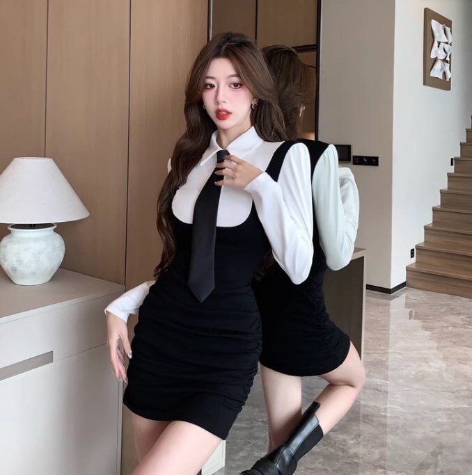 ワンピース ショートスカート ショート ショート丈 袖あり 長袖 スーツ襟 かわいい 大人可愛い きれいめ シンプル カジュアル 大人 上品 おしゃれ お洒落 かっこいい レトロ 大人女子 こなれ感