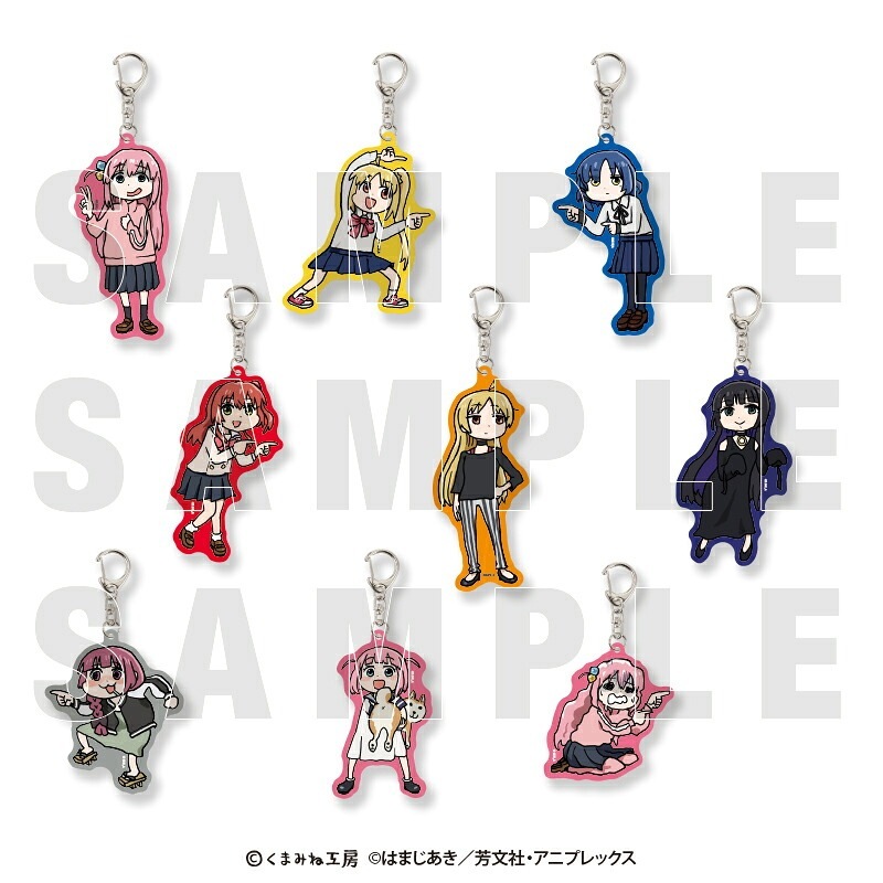 【新品/公式】 ぼっち・ざ・ろっく！×くまみね_トレーディングアクリルキーホルダー 【BOX／9個入り】 公式グッズ