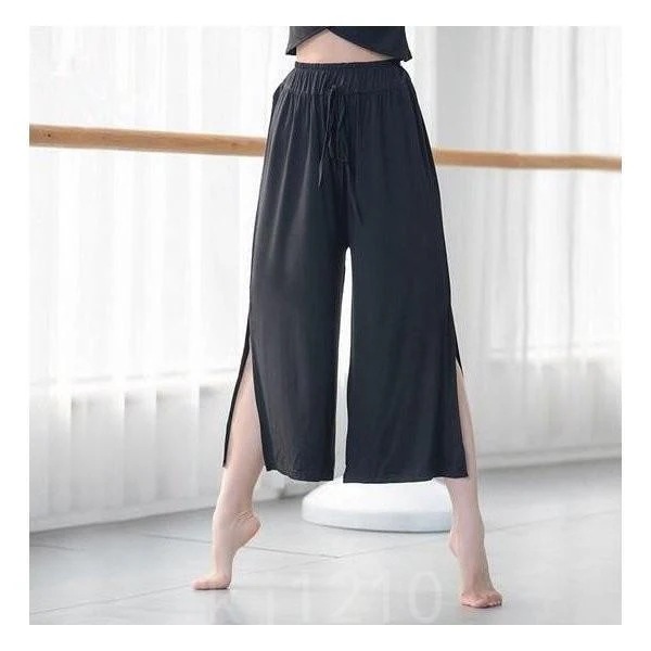【超お得1つ買うと10個もらえる】急速出荷7月最新デザイン&20%OFFモダールサルエルパンツガウチョパンツストレッチレディース舞台ダンスパンツ8色無地79分丈ボトムススリットラテン古典バレエヨガダン 77,455円