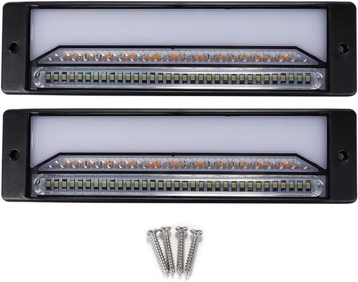 12-24V兼用 左右セット LED テールランプ 流れるウインカー シーケンシャル ブレーキ ライト リア スモール(クリア)