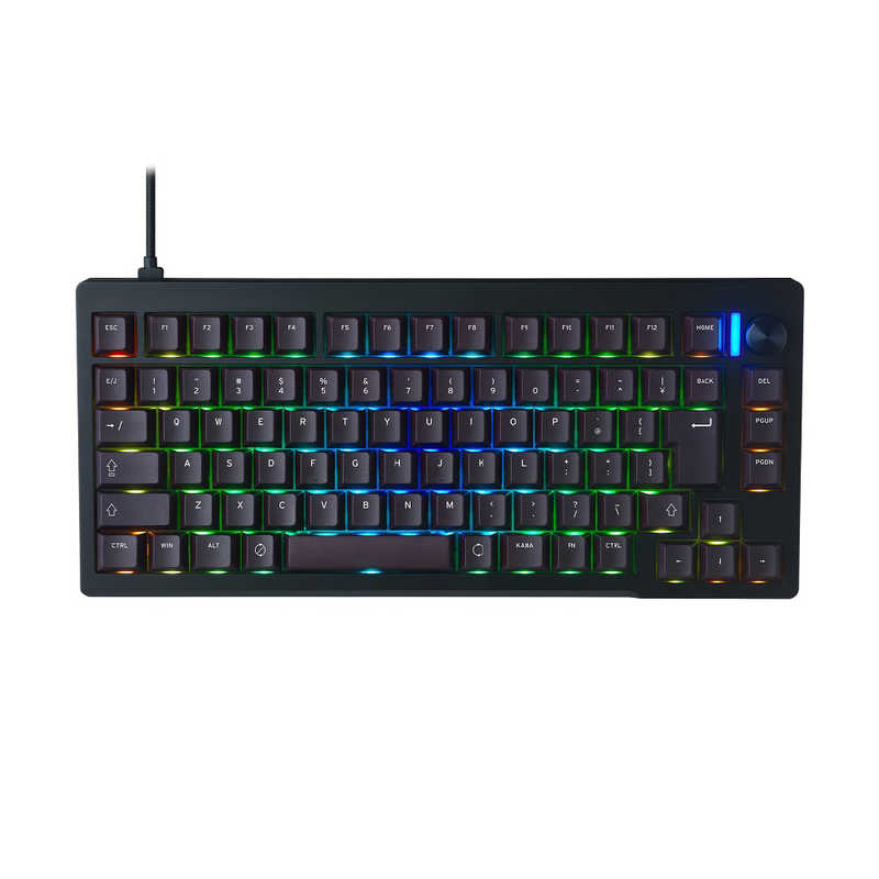 プリンストン　CNCフルアルミ 75％ゲーミングメカニカルキーボード(日本語配列/ブラック) ［有線 /USB (Type-C)］　UP-MKGA75MTL-J