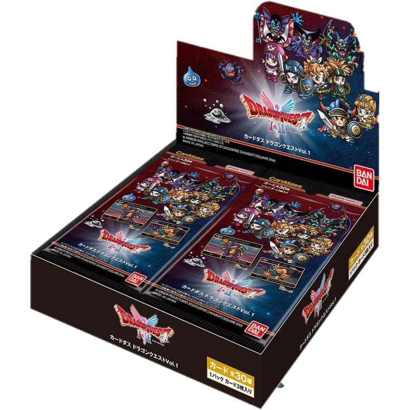 バンダイ カードダス ドラゴンクエストVol.1 パック BOX20個入り
