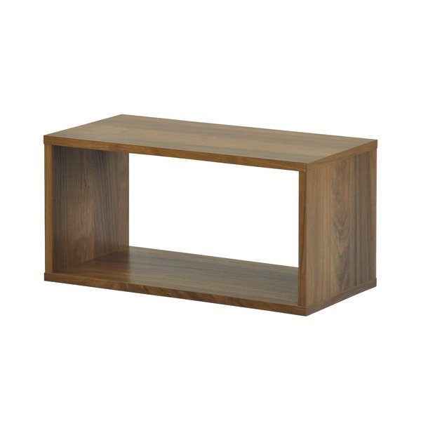 オープンラックシステム/マルチ収納棚 幅60cm奥行30cm高さ30cm 木目調 シンプル 6030 組立品 DIY 日曜大工 インテリアウォルナット