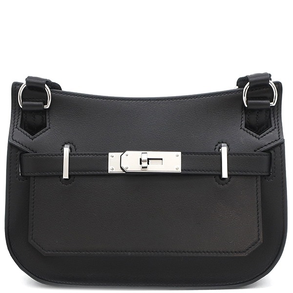 エルメス HERMES ショルダーバッグ ジプシエール ミニ エヴァーグレイン ブラック シルバー金具 新品 未使用 黒 W刻印（2024年製） 【箱】【中古】