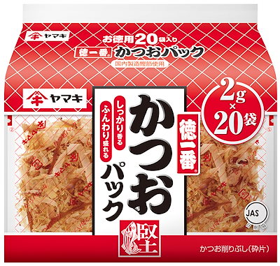 他サイト： ヤマキ 徳一番 かつおパック 2g×20pの商品画像