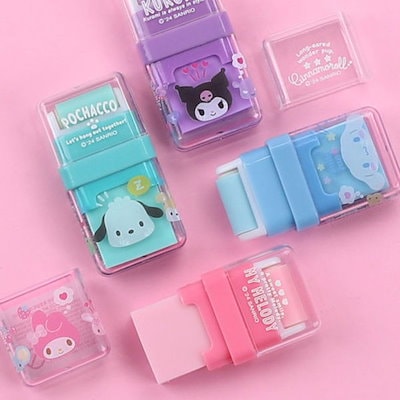 サンリオ けろけろけろっぴ ローラー付き消しゴム15個/字消し：5種×各3個 サンリオ けろけろけろっぴ ローラー付き消しゴム15個/字消し：5