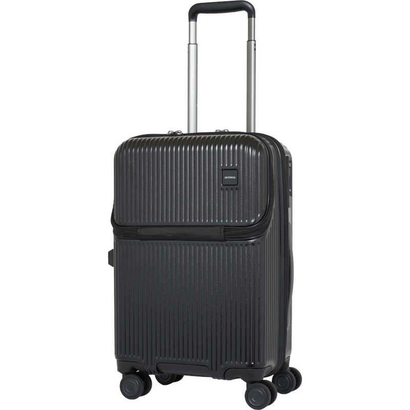 オルティモ　スーツケース ファスナータイプ フロントオープン 機内持ち込みサイズ [TSAロック搭載 /約37L /2泊～3泊 ] ブラック　OT-0887-48N-BK