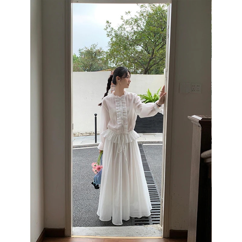 【急速出荷!】2025 新作 ワンピース 夏 半袖 長袖ワンピース ロングワンピース ロング シフォンワンピ ベアワンピ レースワンピ ドレス パーティードレス2025春と夏のフランスの気質しわのしわ