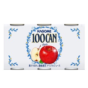 カゴメ １００ＣＡＮ アップル ［6缶パック］ 160g缶60本［6本10個］［賞味期限：3ヶ月以上］［送料無料］45営業日以内に出荷