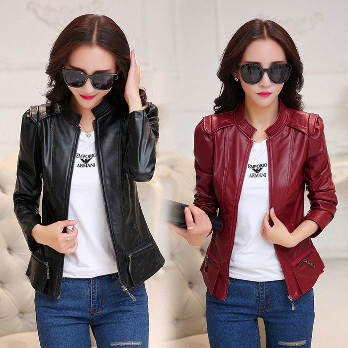 レザージャケット レディース ライダースジャケット フェイクレザージャケット 春アウター コート