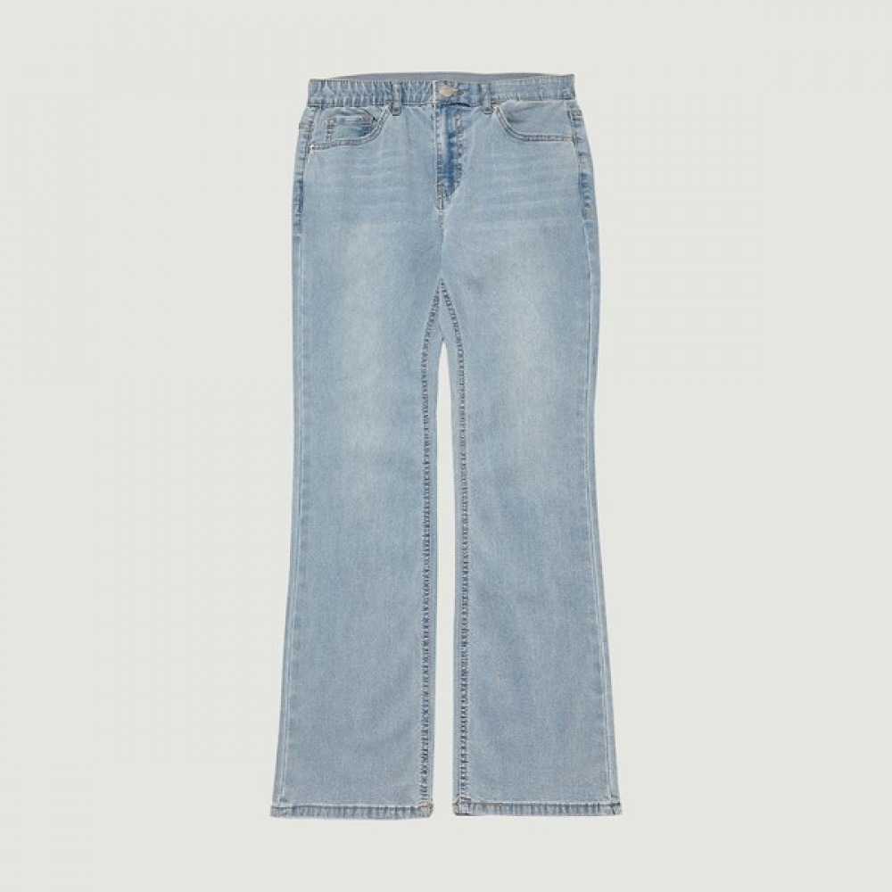 [ハンテン] レディースインナーバンディングクールマックスブーツカットデニムパンツ_291 (10470-155-405-10)