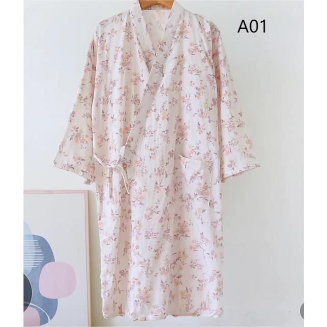 【20点セット】【急速出荷】寝巻き ガウン バスローブ 可愛い 花柄 レディース ニットキルト 浴衣 ゆかた パジャマ 介護 入院準備 婦人用 お風呂上がり 部屋着 病院 検査