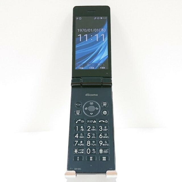 AQUOS ケータイ SH-02L ドコモ ブラック 送料無料 本体 c10856 【中古】