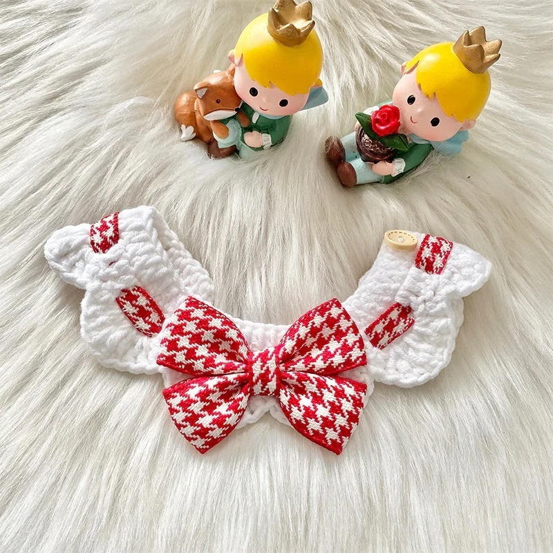 ペット 首輪 イヌ ネコ用 蝶ネクタイ 可愛い 小型 中型 大型 犬 猫 唾液タオル おしゃれ