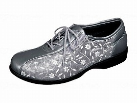 介護靴 らくらくL007 シルバー 25.0 L007