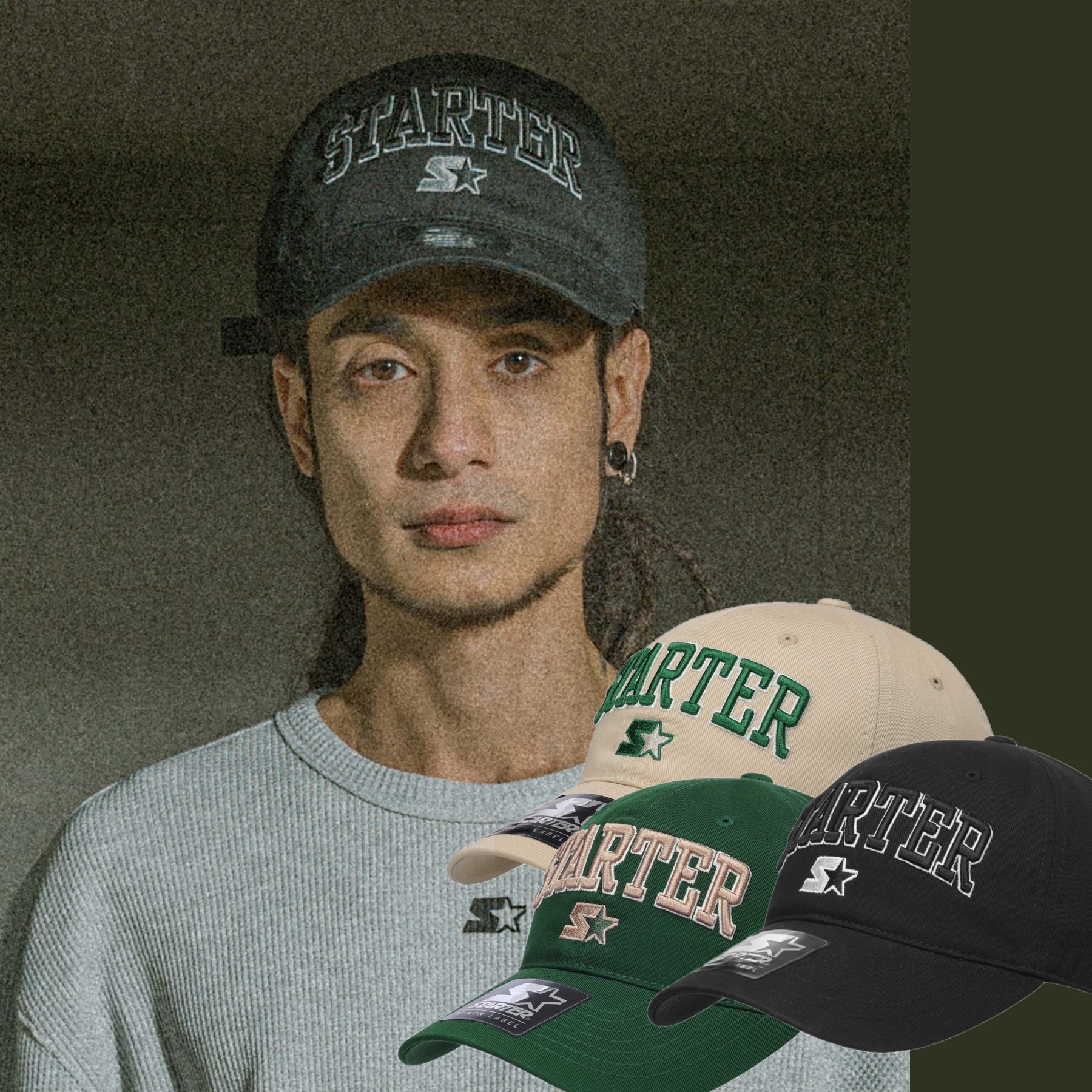 [韓国人気ファッション]アーチボールキャップ3色