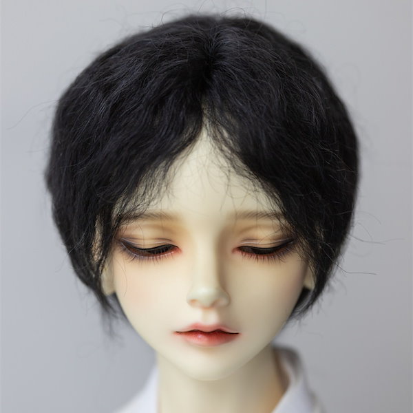 ◎新品【頭囲17cm】モヘア　ウィッグ　ビスクドール 人形用　ウイッグ 46ef02097261f1e6a39b46169a1f40