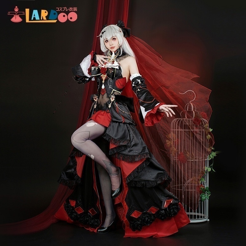 崩壞3rd テレサ アポカリプス 月下誓い 真紅愛 コスチューム コスプレ衣装858