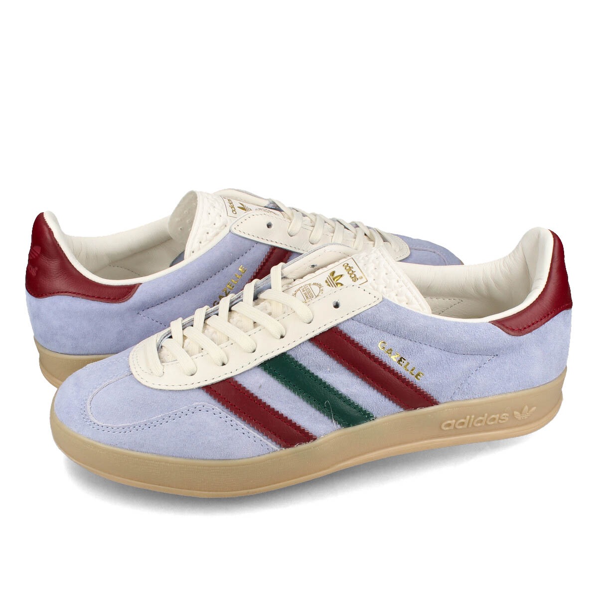 adidas GAZELLE INDOOR BLUE DAWN/COLLEGE BURGUNDY/COLLEGE GREEN