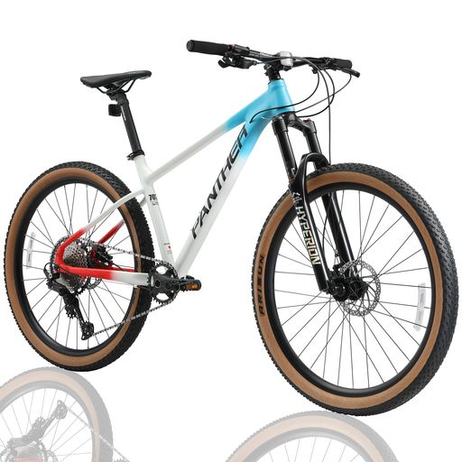 PANTHER(パンサー) レーシング マウンテンバイク自転車 オフロード MTB 27.5INCH 軽量アルミフレーム SHIMANO12速 スルーアクスル車輪方式 内蔵ケーブル リモートエアサスペ