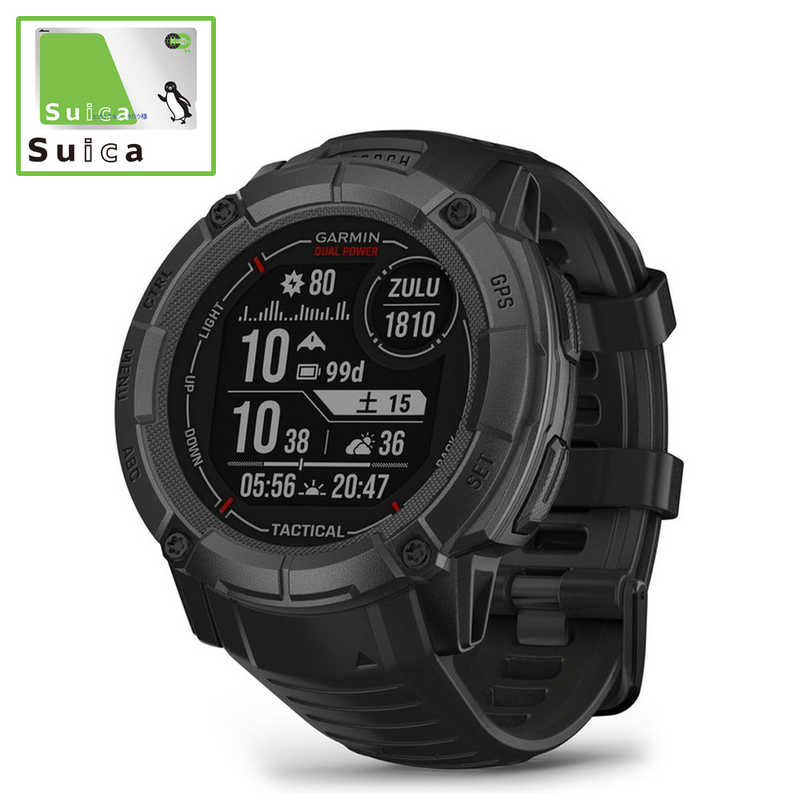 GARMIN　スマートウォッチ Instinct 2X Dual Power Tactical Edition Black(Suica対応)　010-02805-72 44,402円