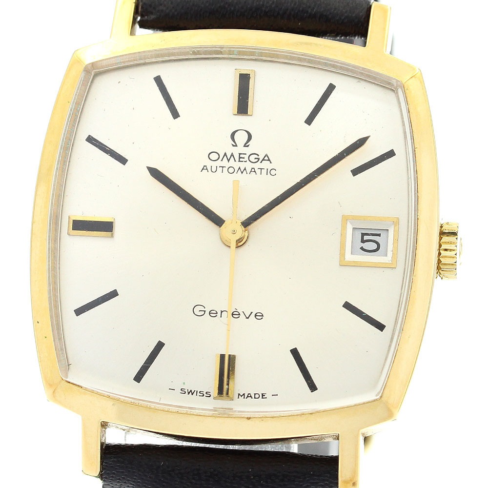 オメガ OMEGA 162.0010 ジュネーブ Cal.565 デイト スクエア 自動巻き メンズ _863684【中古】