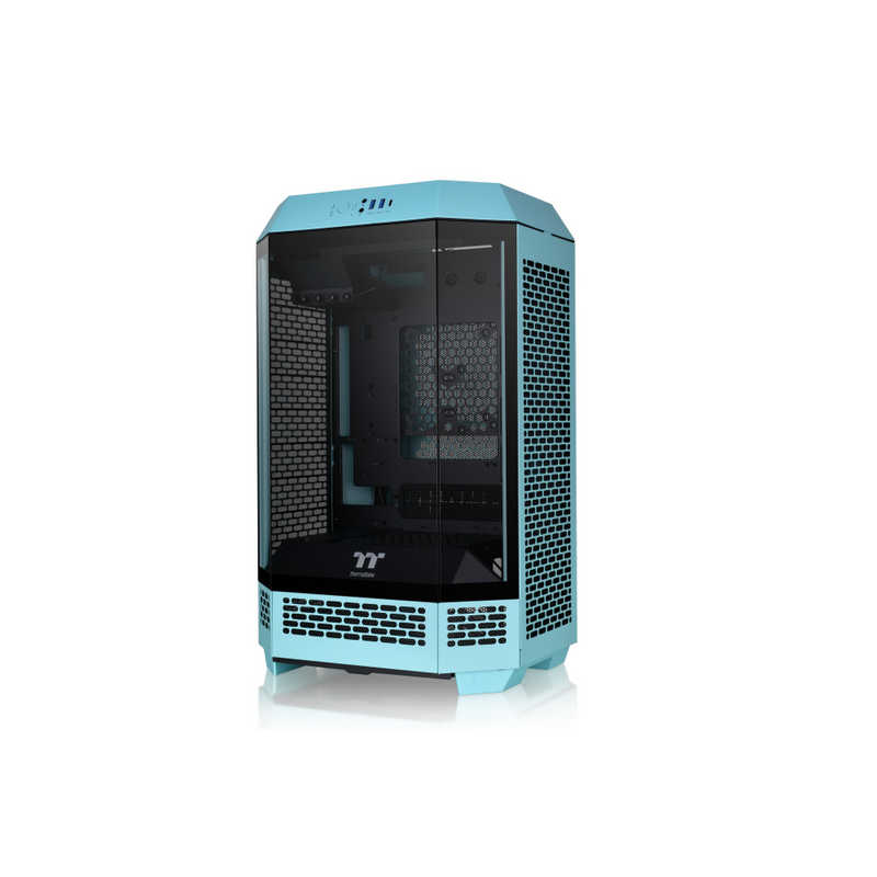 THERMALTAKE　PCケース［Micro ATX /Mini-ITX］The Tower 300 Turquoise　CA-1Y4-00SBWN-00